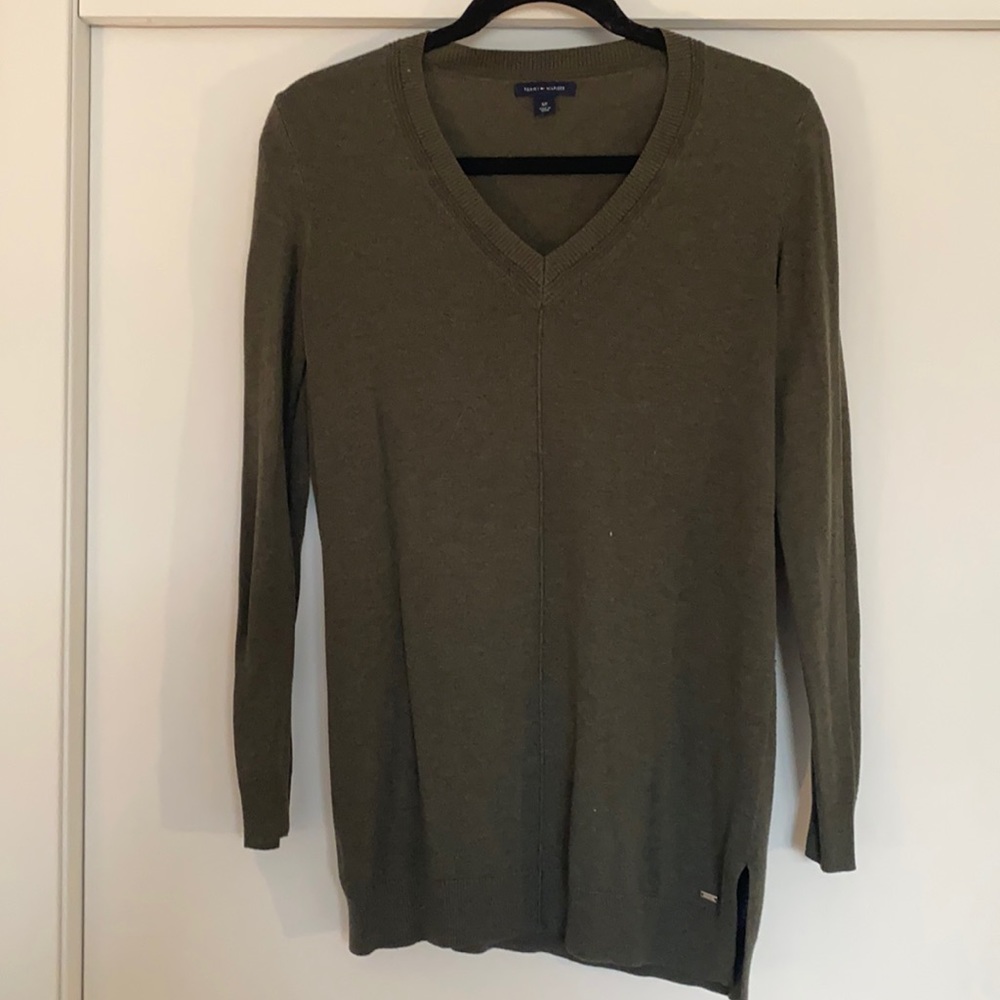 Olive green Tommy Hilfiger sweater